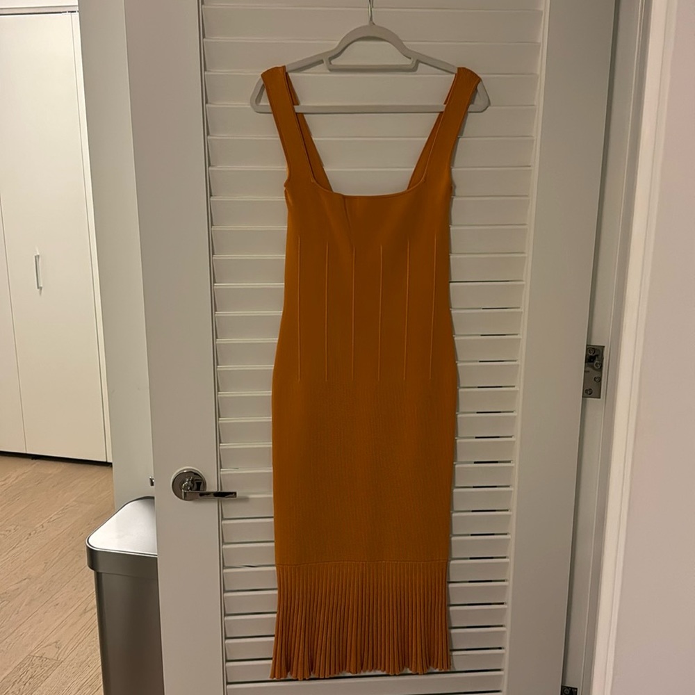 Galvan London Atlanta Dress Bronze Size Large - only worn twice
